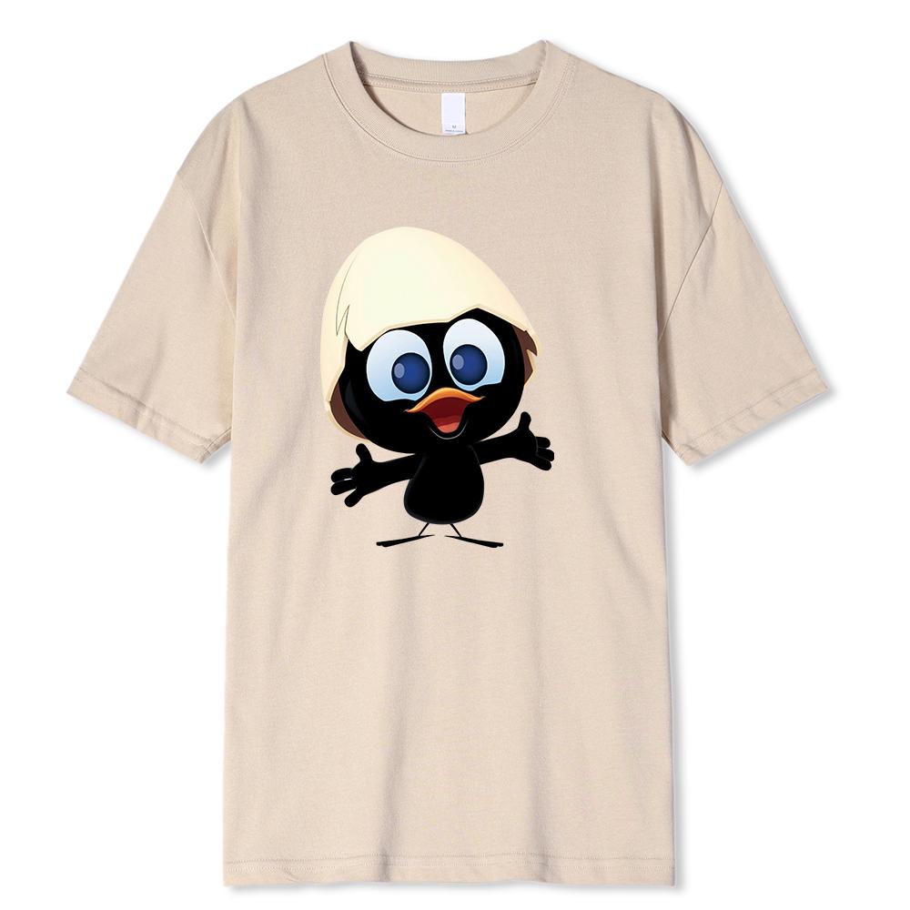 Sport Hoodie Set YC Zonnelicht T-shirt Heren Calimero Cartoon patroon Heren T-shirt Geschilderd Grappig T-shirt Heren T-shirt S