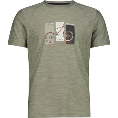 CMP Heren Melange Print T-shirt