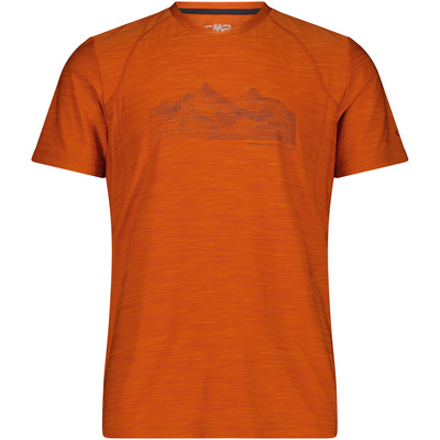 CMP Heren Melange Print T-shirt