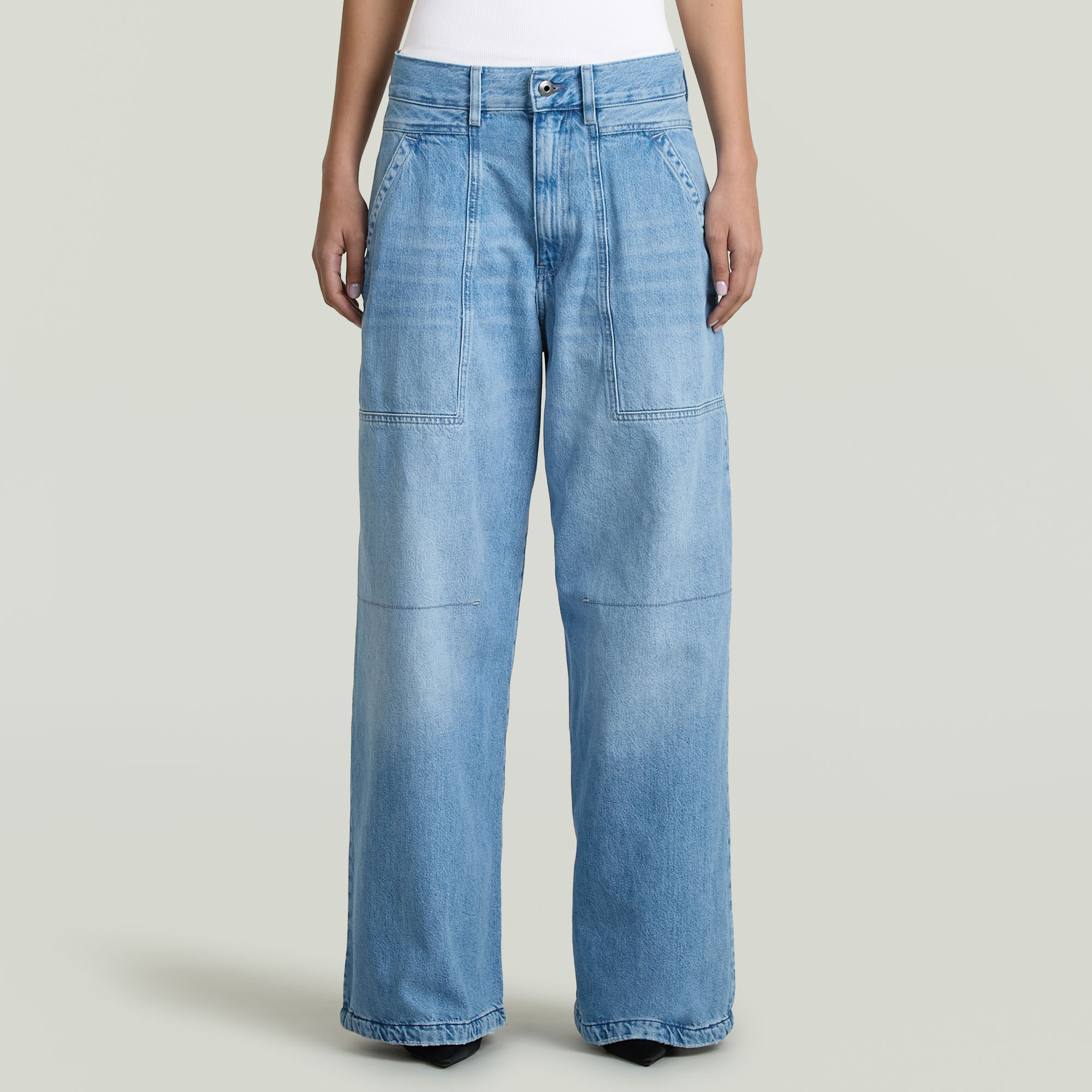 G-Star RAW No Pleated Loose Jeans - Midden blauw - Dames