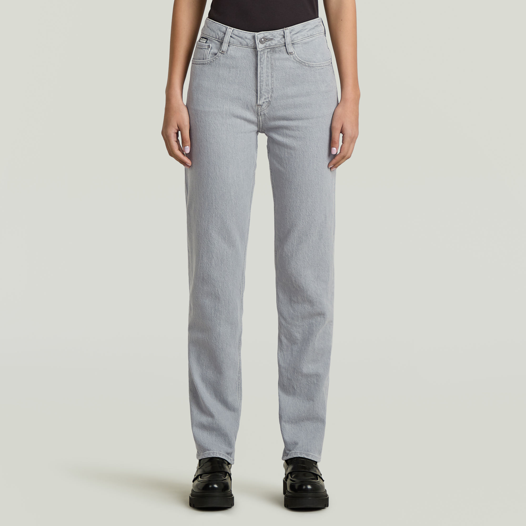 G-Star RAW Iggie Straight Jeans - Grijs - Dames