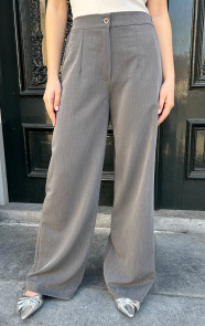 The Musthaves Detailed Pantalon Grijs