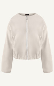 The Musthaves Bomberjacket Met Rits Beige