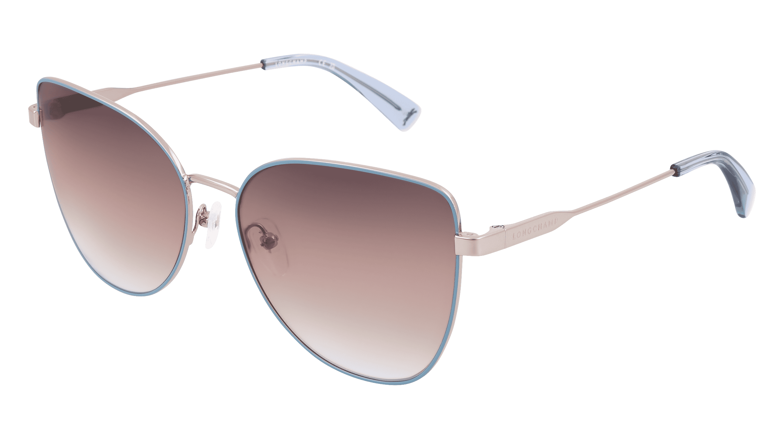 LONGCHAMP LO165S Vrouwen Zonnebril, blauw zilver