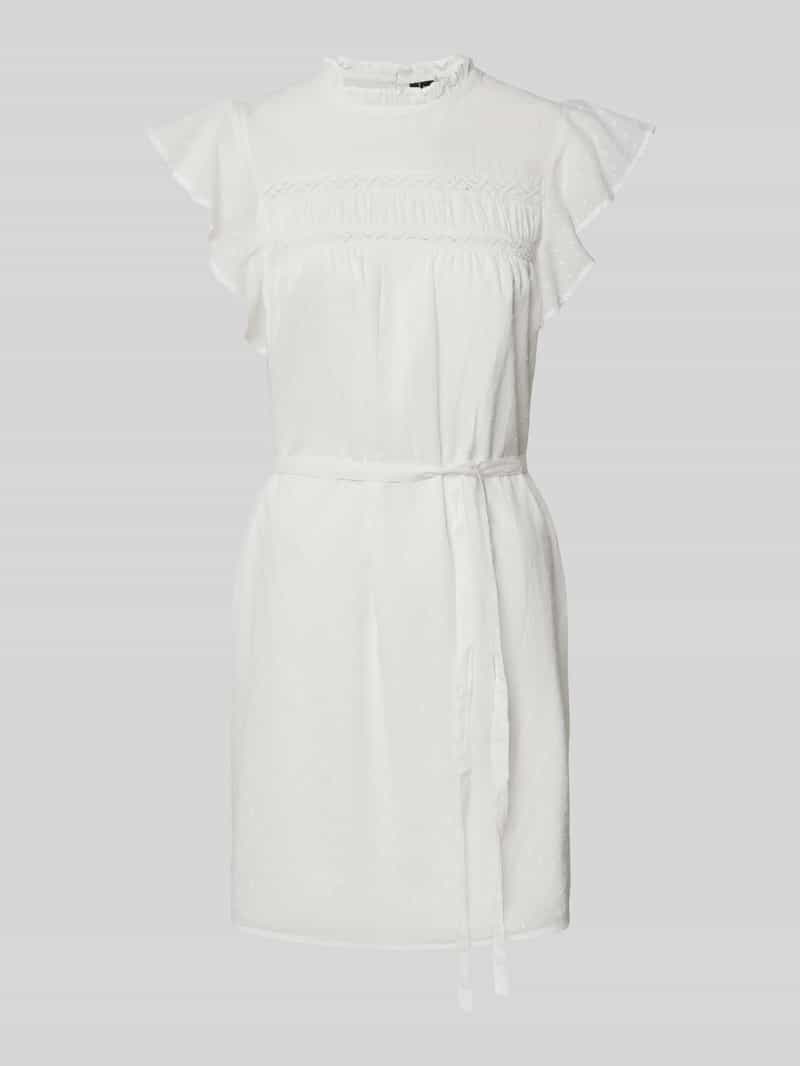 Vero Moda Mini-jurk VMTRINE SL SHORT LACE DRESS WVN GA NOOS
