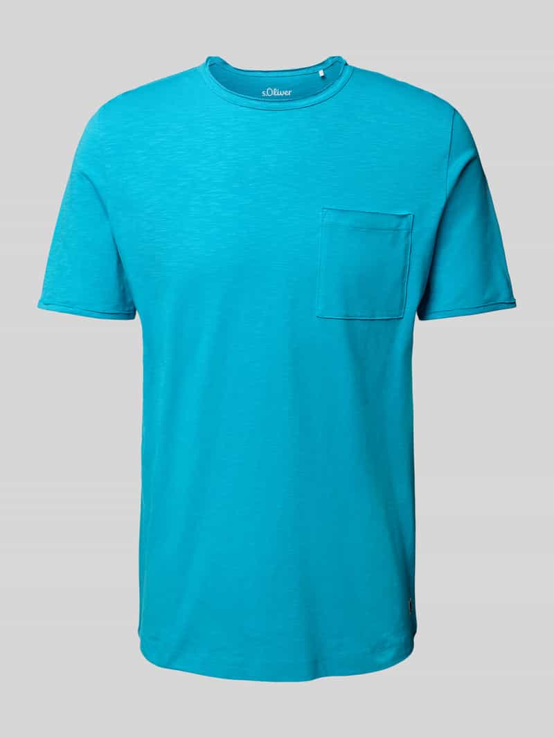 S.Oliver T-shirt met ongezoomde randen