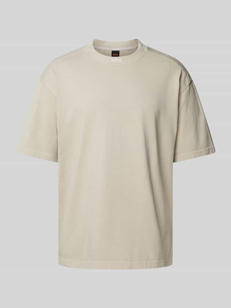 Boss Orange T-shirt TeeTowel met een ronde hals