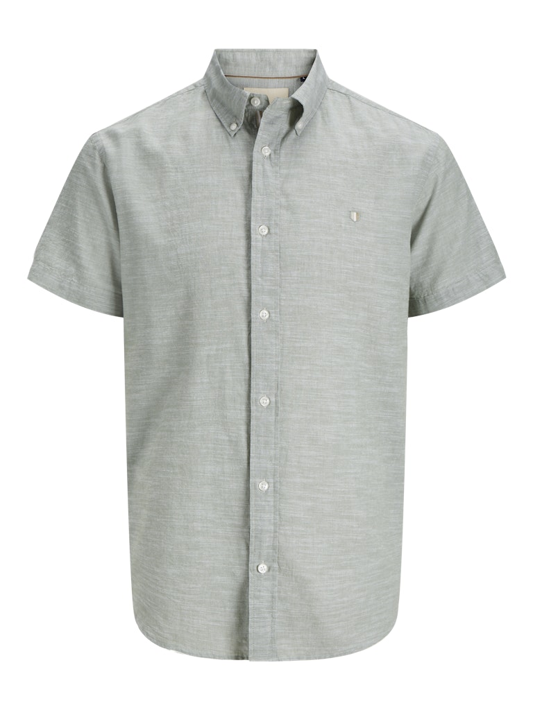 Jack & Jones jprblusummer shield s/s shirt ln 12276814 hedge green