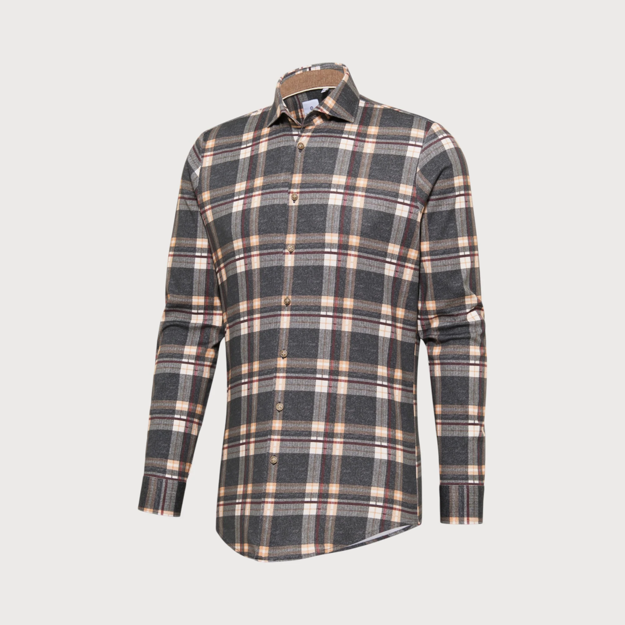 Blue Industry Jersey shirt ruitprint |