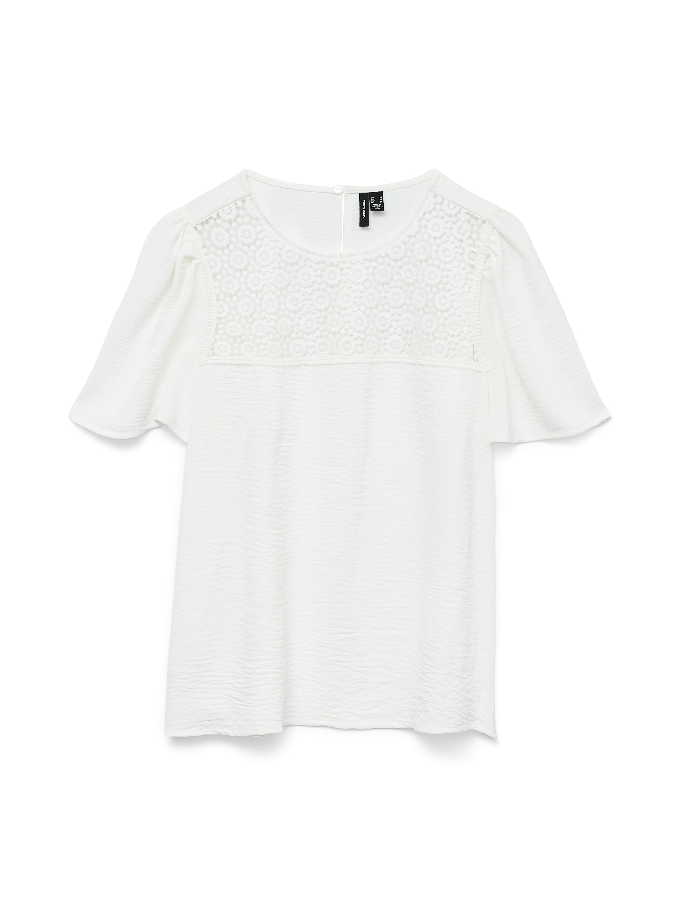 Vero Moda Top VMALVA CROCHET SS TOP WVN GA