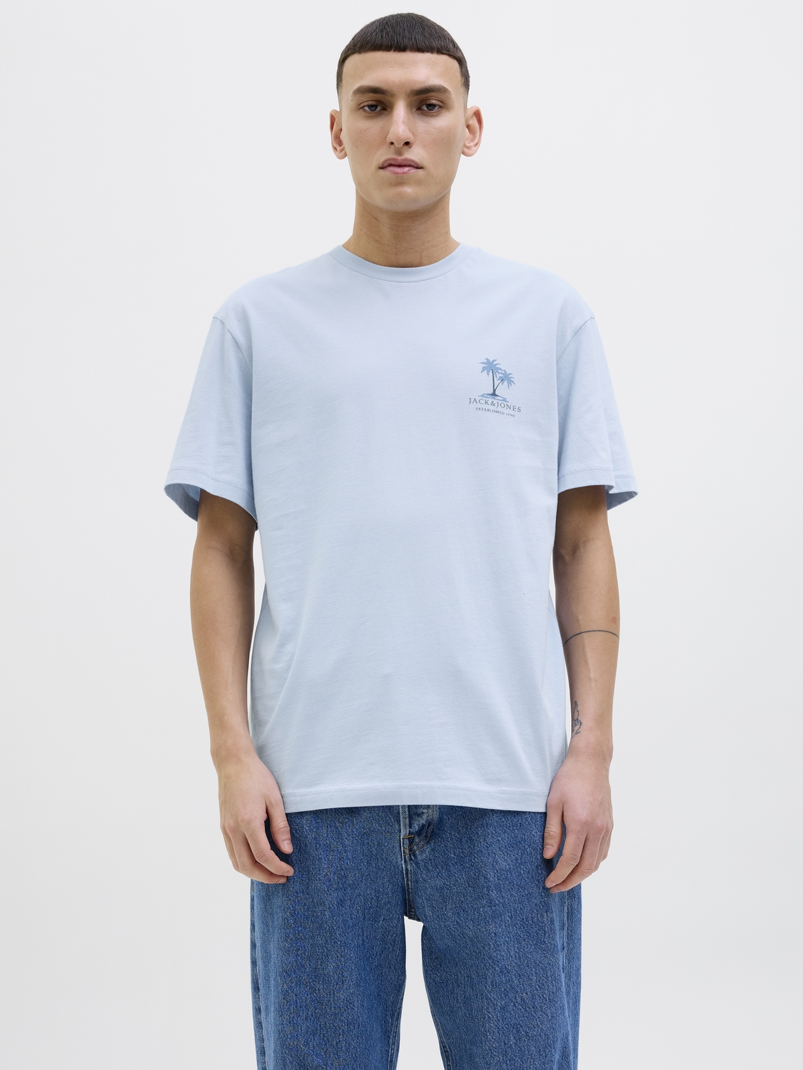 Jack & Jones Shirt met ronde hals JJSUMMER VIBES TEE SS CREW NECK LN