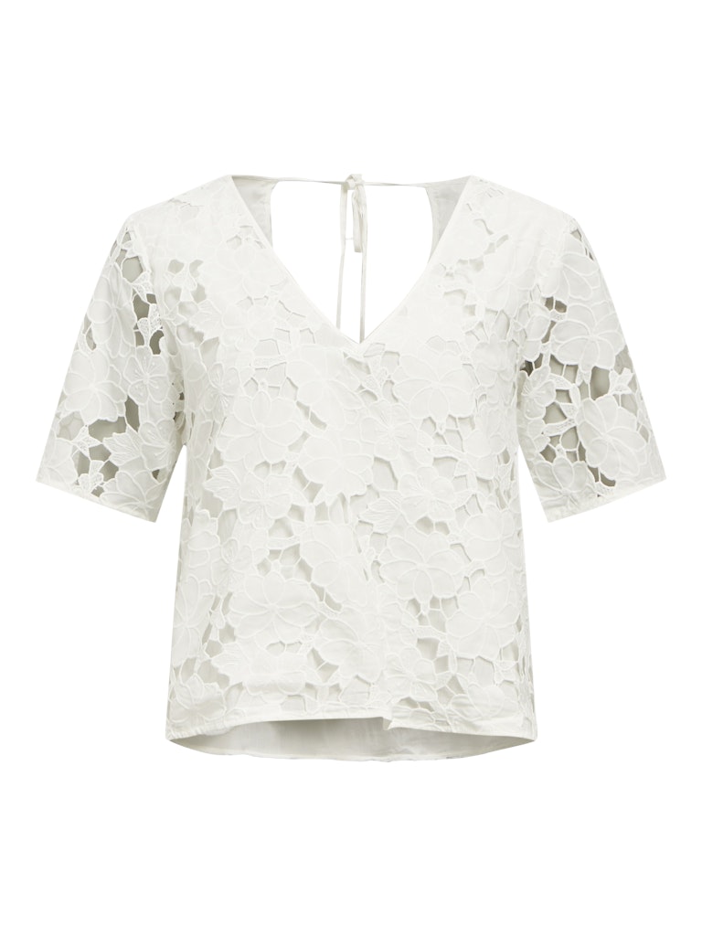 Object objnellie re s/s v-neck top 138 23046358 white