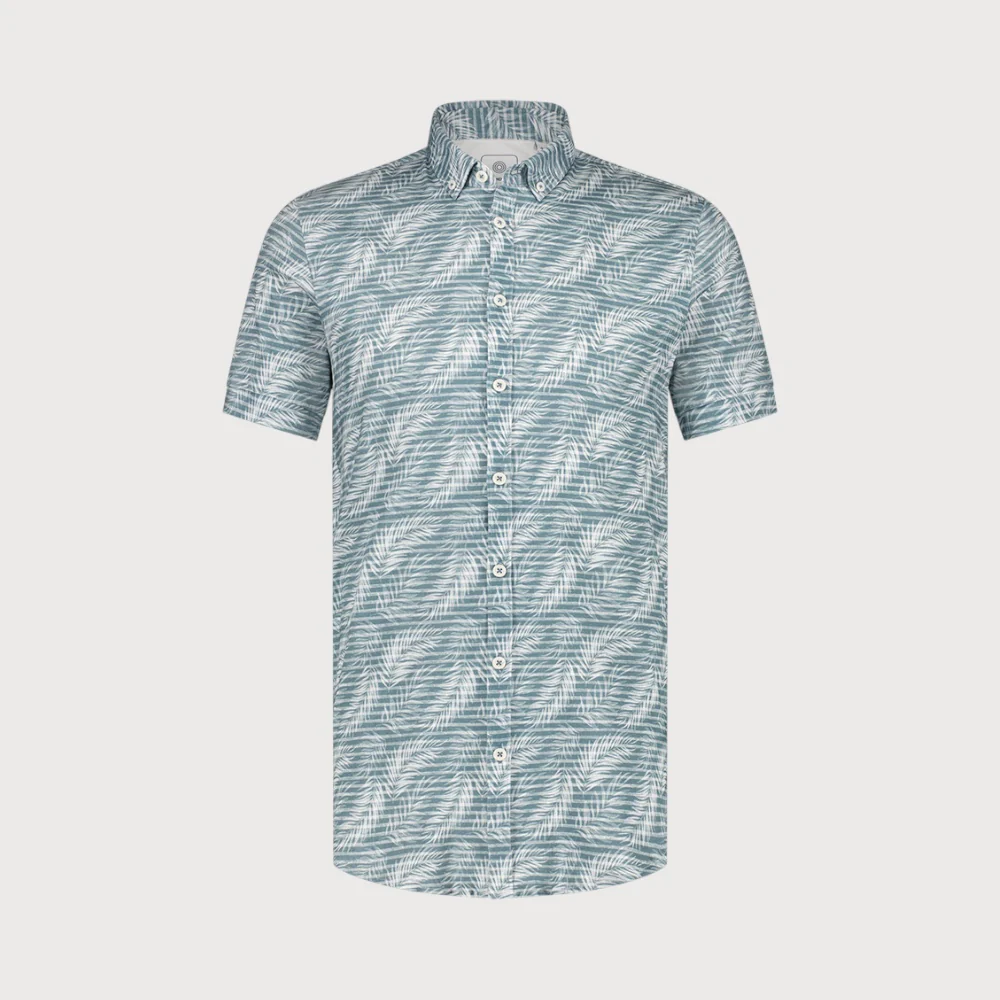 Blue Industry All-over print korte mouw overhemd |