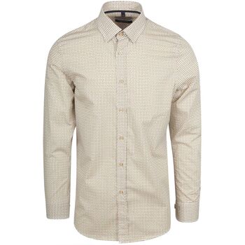 Suitable Overhemd Lange Mouw  Overhemd Print Beige