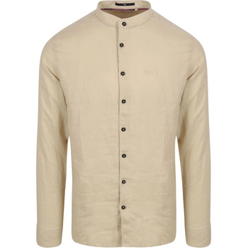 No Excess Overhemd Lange Mouw  Overhemd Linnen Beige