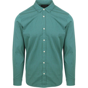 Scotch & Soda Overhemd Lange Mouw Scotch & Soda Overhemd Essential Poplin Stripe Groen