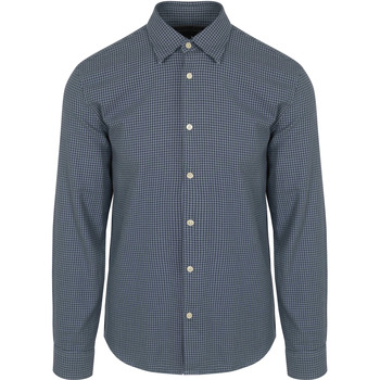 Marc O'Polo Overhemd Lange Mouw  Overhemd Ruiten Blauw