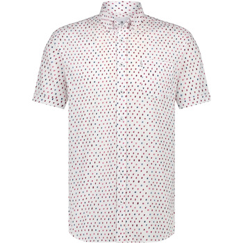 State Of Art Overhemd Lange Mouw  Short Sleeve Overhemd Print Wit