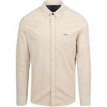 New zealand auckland Overhemd Lange Mouw  NZA Overhemd Omar Fine Corduroy Ecru