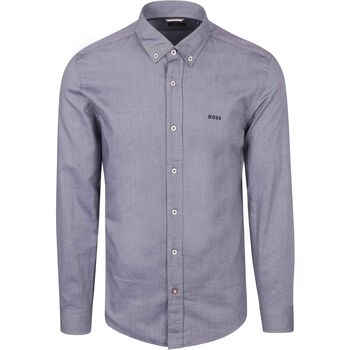 Boss Overhemd Lange Mouw  Hal Overhemd Blauw