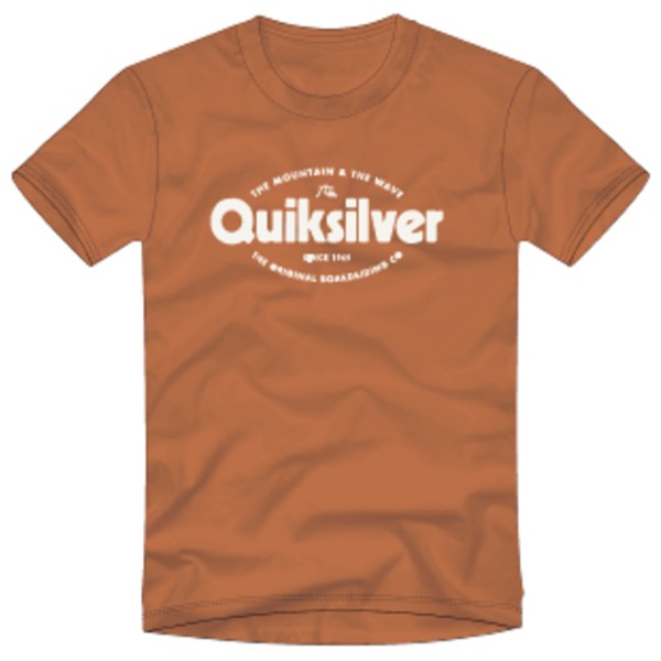 Quiksilver  EV Shape All Day S/S - T-shirt, bruin/oranje