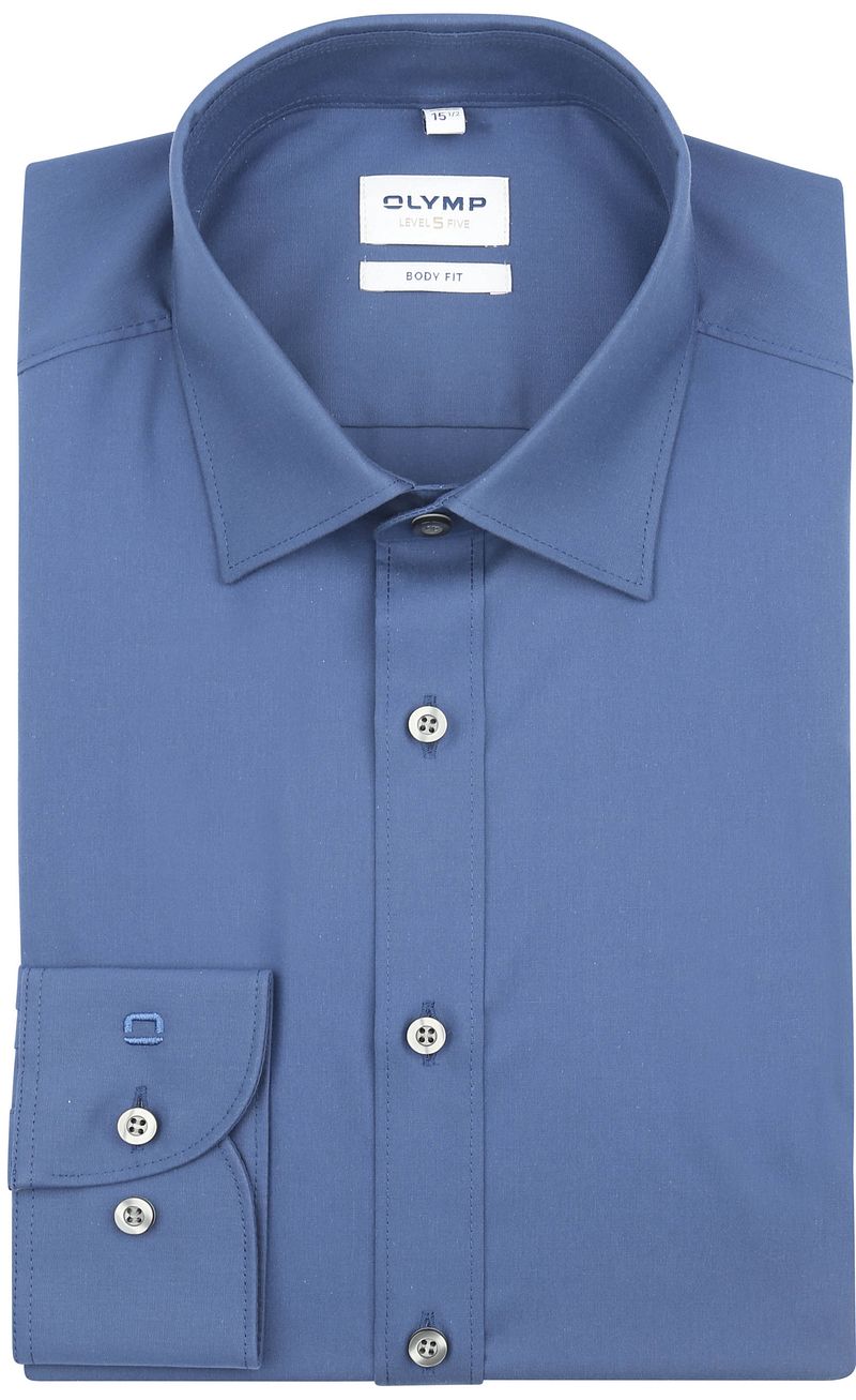 Olymp Overhemd Donkerblauw Body Fit