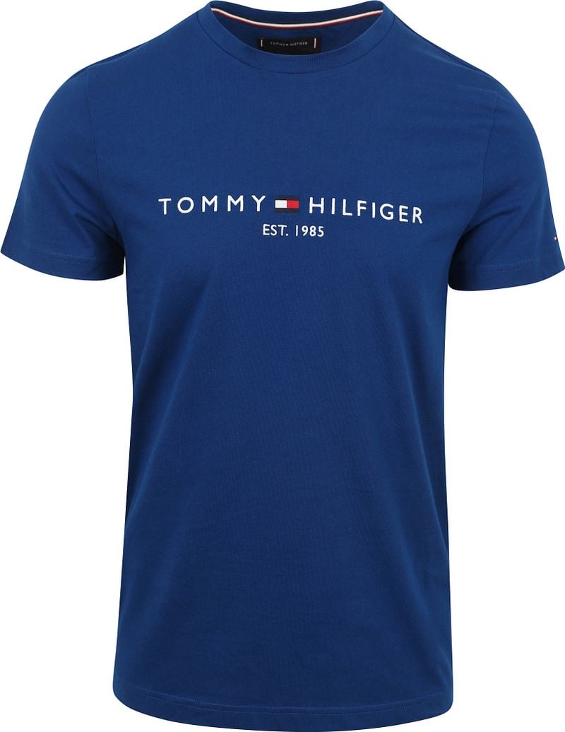 Tommy Hilfiger T-shirt Logo Mid Blauw