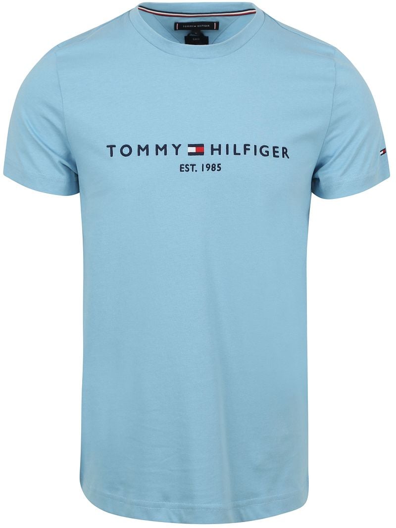 Tommy Hilfiger T-shirt Logo Sleepy Blauw