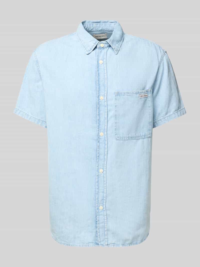 Calvin Klein Overhemd met korte mouwen REGULAR SS DENIM SHIRT