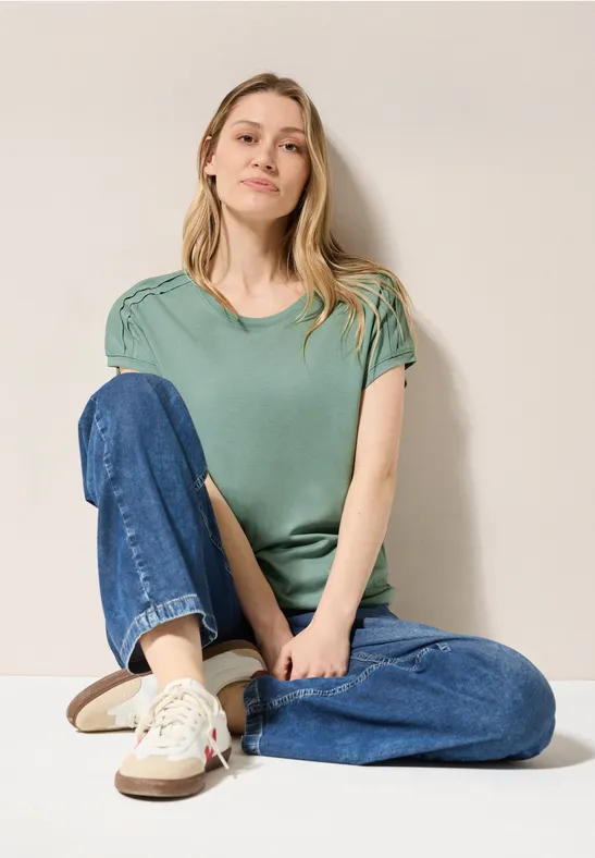 Cecil T-shirt met elastische taille