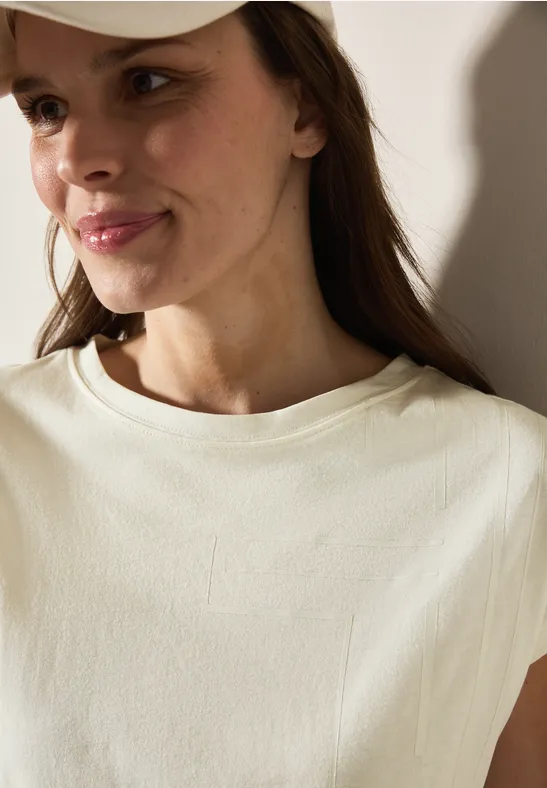 Cecil T-shirt met folieprint