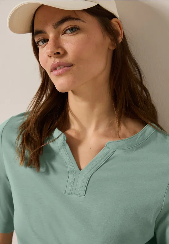 Cecil T-shirt in tuniek-look