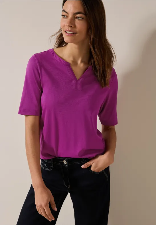 Cecil T-shirt in tuniek-look
