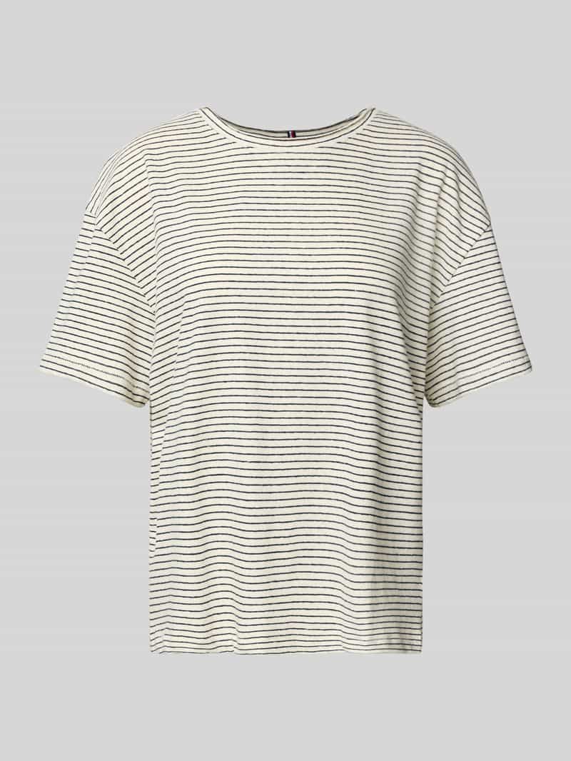 Tommy Hilfiger Shirt met korte mouwen MODERN CO LINEN C-NK SS