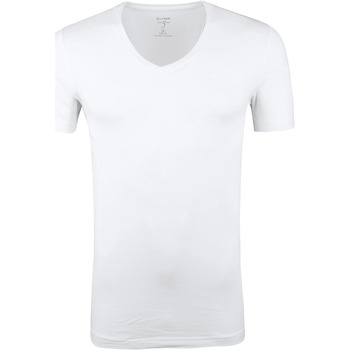 Olymp T-shirt  T-Shirt Diepe V-Hals Stretch