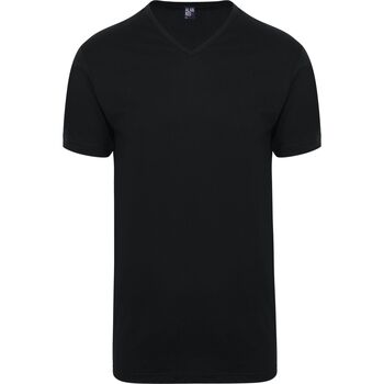 Alan Red T-shirt  Vermont Extra Lang V-Hals T-Shirt Zwart 2Pack