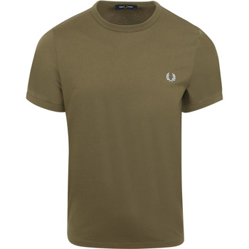 Fred Perry T-shirt  Ringer T-Shirt Groen R79
