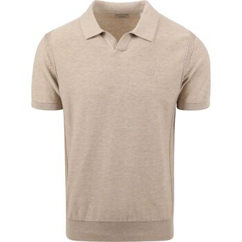 Dstrezzed T-shirt  Polo Melange Slub Beige