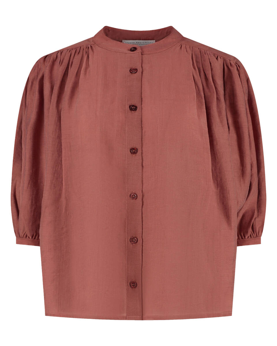 Amaya Amsterdam Blouse korte mouw 252-29 juno
