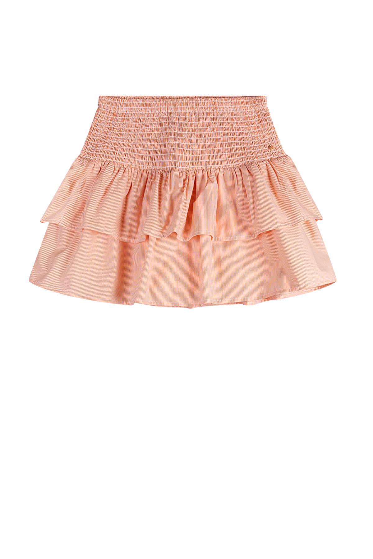 NoBell zomer rok meisjes - melon - gestreept, smock, ruffel - Nika