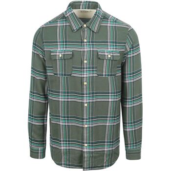 Scotch & Soda Overhemd Lange Mouw Scotch & Soda Flanel Overhemd Groen