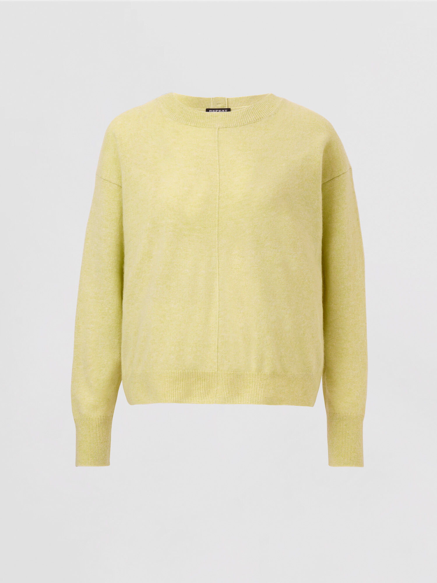 REPEAT cashmere Casual trui van biologisch cashmere met knoopsluiting op de rug