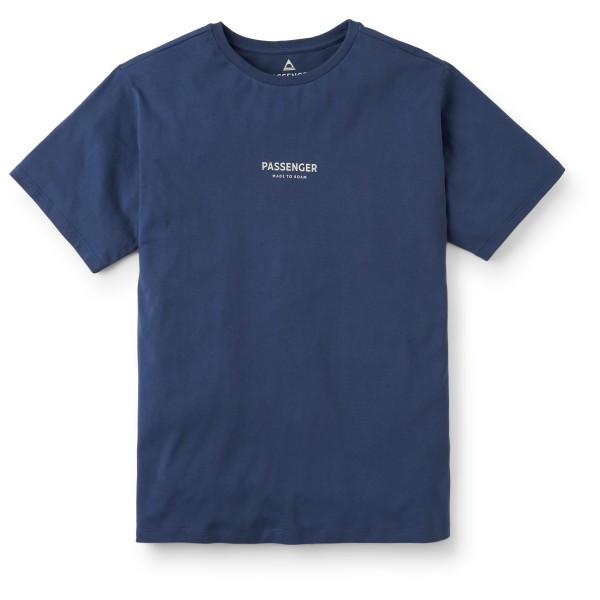 Passenger   Recycled Cotton T-Shirt - T-shirt, blauw