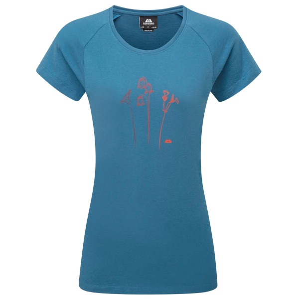 Mountain Equipment  Women's Mountain Flower Tee - T-shirt, blauw