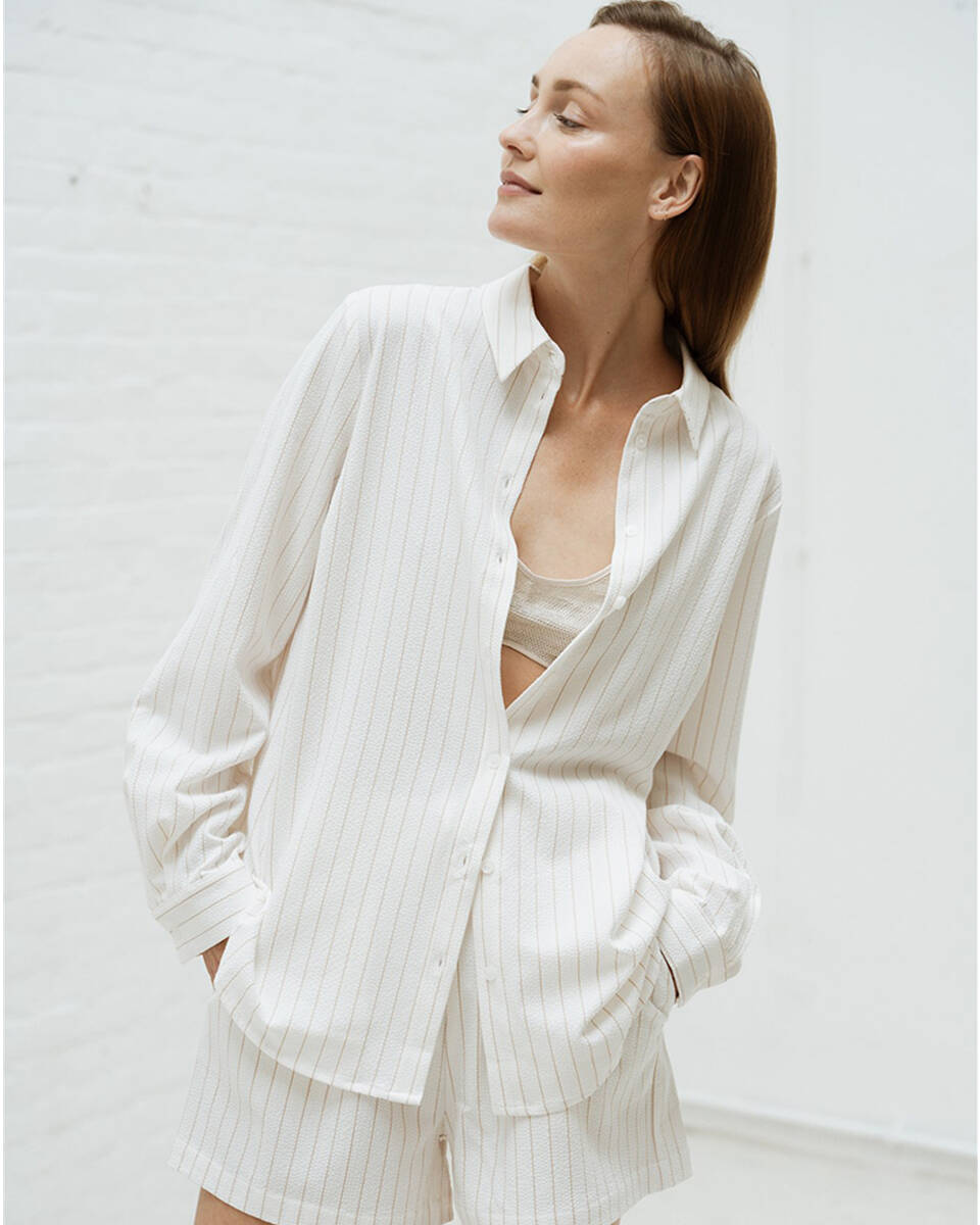 Aimee The Label Blouse lange mouw blaire4 stripe