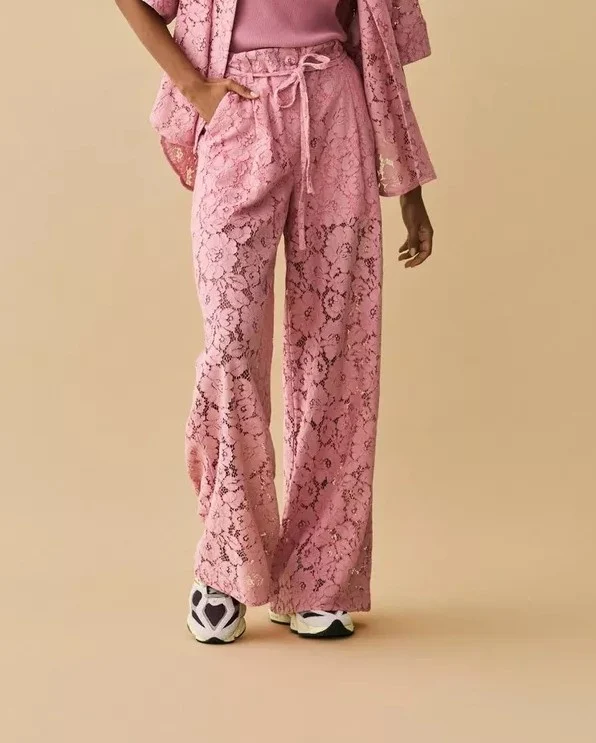 CKS 306251 rsd trousers blace pink dark