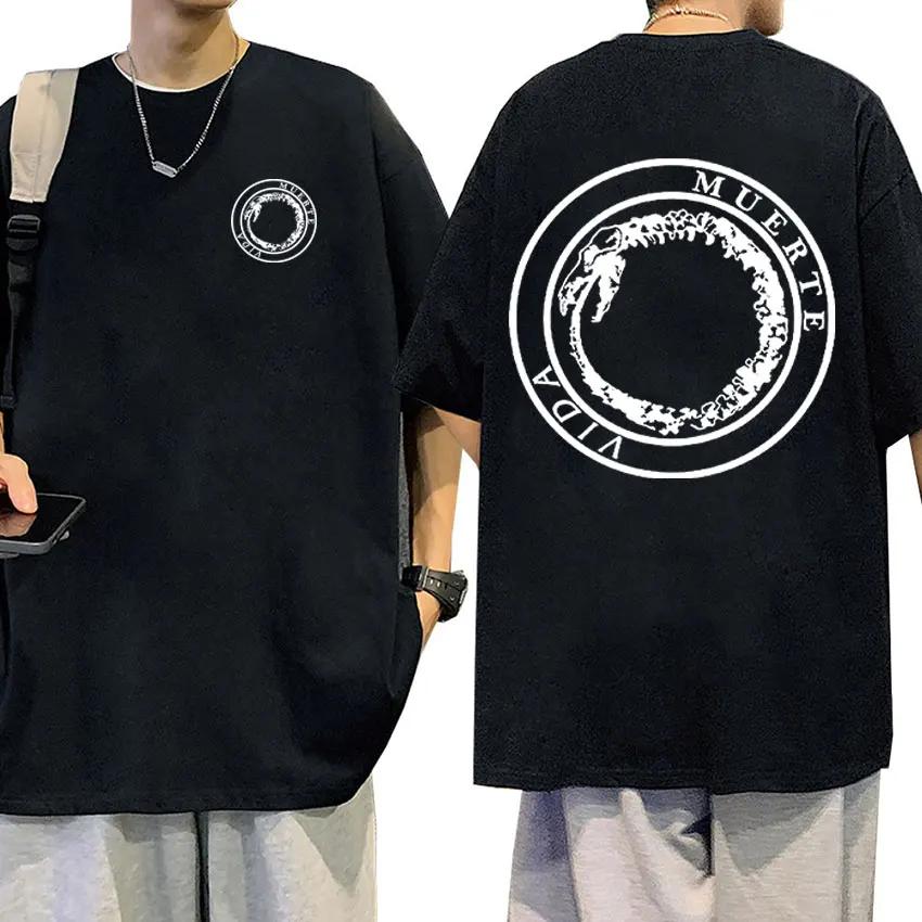 Enter Boutique Sports Clothing Collection Canserbero Grafische Print T-shirt Heren Vintage Mode Korte Mouw Dames Katoen Oversized T-shirt Hip Hop Streetwear Tees Tops XS
