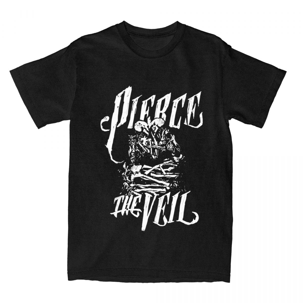 Sport Hoodie Set YC Rockband Pierce The Veil T-shirts Hiphop Vrijetijdskleding Amusant Streetwear Katoen Korte Mouw Vintage Harajuku Heren Dames Unisex Tops S