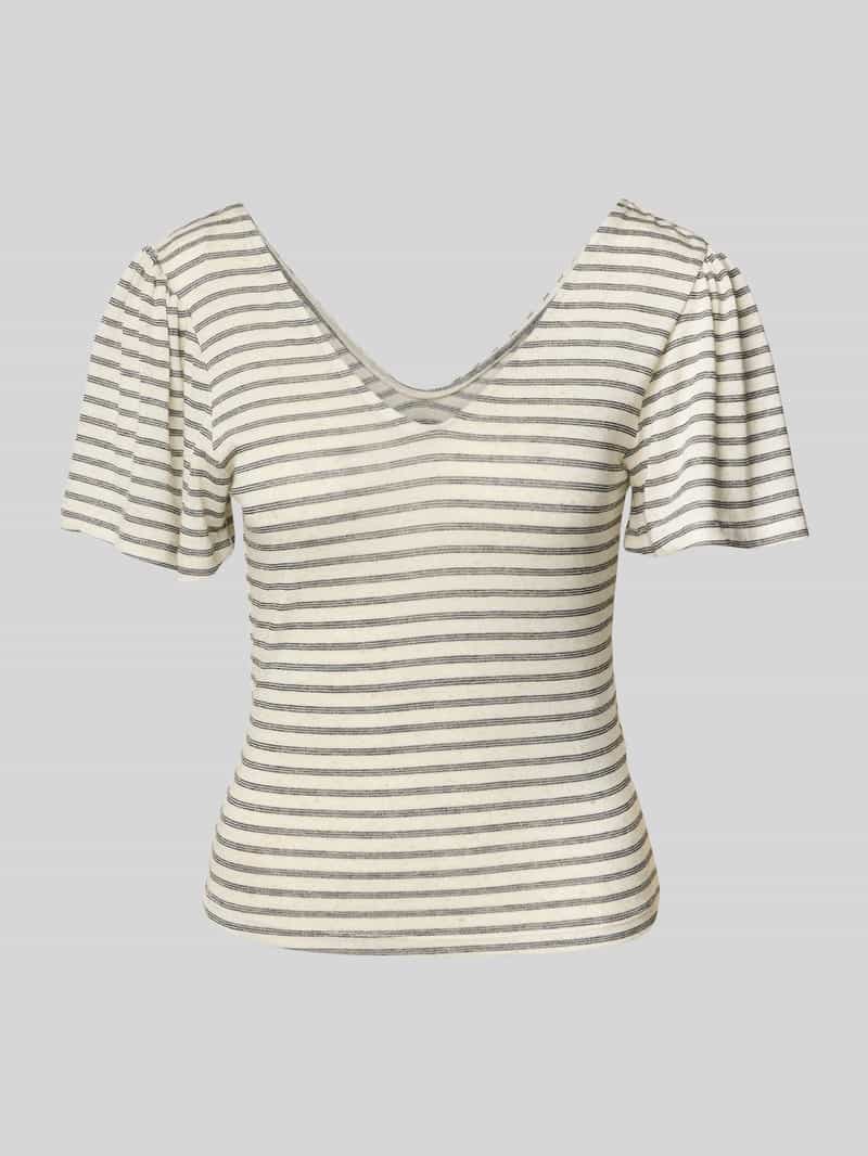 Vero Moda T-shirt VMGINA 2/4 SHORT TOP JRS GA NOOS