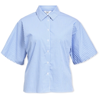 Object Blouse  Tutta Shirt - Cornflower Blue/White